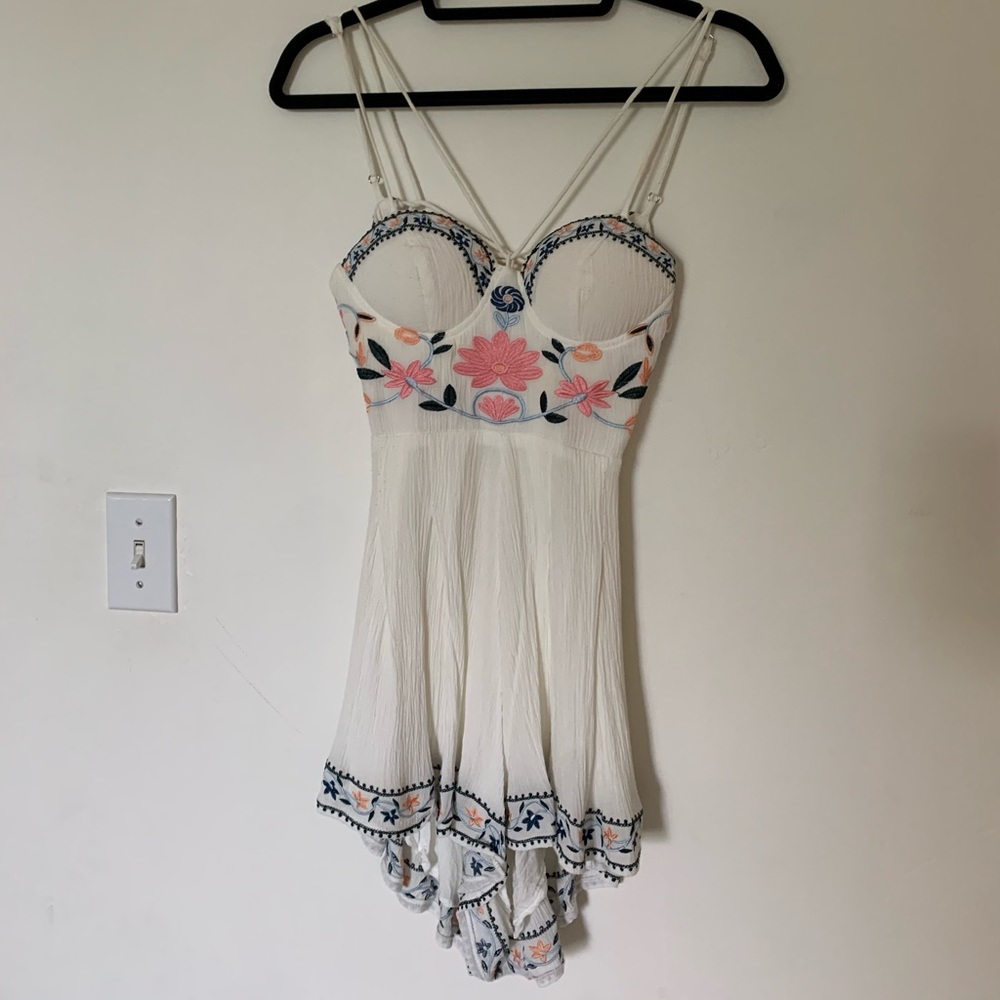 LF romper with embroidered details